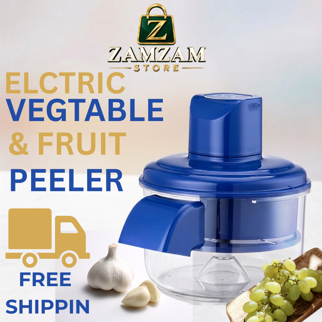 Automatic Electric Fruit & Vegetable Peeler – QuickPeel Kitchen Peeling Machine